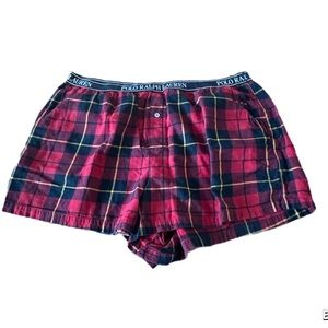 Polo by Ralph Lauren Red and Black Plaid Boxers